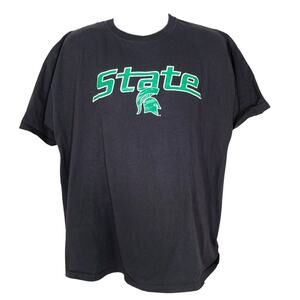 Fruit of the Loom black Michigan state Spartans single stitch t-shirt size xl